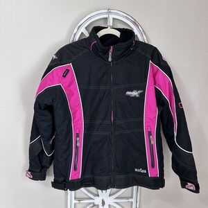 CASTLE X medium INSULATED BLACK PINK TWIST EDITION WINTER SNOWMOBILE JACKET